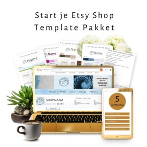 Start je Etsy Shop Template Pakket
